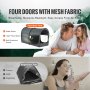 VEVOR 4 Doors Bed Tent Breathable Tent Light Blackout with 0.28 in Fiber Poles