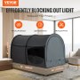 VEVOR 4 Doors Bed Tent Breathable Tent Light Blackout with 7 mm Fiber Poles