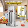 VEVOR Sausage Stuffer 7L/11Lbs Sausage Maker with 5 Filling Nozzles Manual Sausage Stuffing Machine 2 Optional Speed Vertical Sausage Maker Kit For Home & Commercial Use Stainless Steel