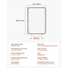 Chain Link Fence Gate Fit 2-6 ft x 4 ft Garden Fence Gate Posts Not Included