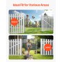 VEVOR Chain Link Fence Gate, 70 x 72 in, Adjustable Chain Link Fence Panel, Fit 3 ft (W) x 4 ft (H) Garden Fence Gate Opening, Rust-Resistant Galvanized Fencing Gate for Farm Posts Not Included