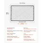 VEVOR Chain Link Fence Gate, 72 x 46 in, Adjustable Chain Link Fence Panel, Fit 2.2-6 ft (W) x 6 ft (H) Garden Fence Gate Opening, Fencing Gate with Plastic Coating, for Farm Black, Posts Not Included