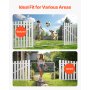 VEVOR Chain Link Fence Gate, 72 x 48 in, Adjustable Chain Link Fence Panel, Fit 2.2-6 ft (W) x 6 ft (H) Garden Fence Gate Opening, Rust-Resistant Galvanized Fencing Gate for Farm, Posts Not Included