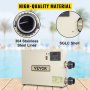 VEVOR Elektrisk SPA-vattenberedare 18KW 380V 50-60HZ Digital SPA-värmare med justerbar temperaturregulator för pool och varma badkar Självmodulerande regulator Pool SPA-värmare