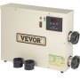 VEVOR Electric SPA Heater 9KW 380V 50-60HZ Digital SPA Water Heater with Adjustable Temperature Controller for Swimming Pool and Hot Bathtubs Self Modulating Controller Pool SPA Heater