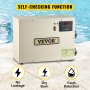 VEVOR Electric SPA Heater 9KW 380V 50-60HZ Digital SPA Water Heater with Adjustable Temperature Controller for Swimming Pool and Hot Bathtubs Self Modulating Controller Pool SPA Heater