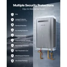 Gas Tankless Water Heater 5.3Gal 120000 BTU Smart Temp Control