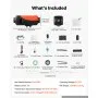 VEVOR Diesel Heater DC 12V 10 L/2.6 Gal Fast Heating Diesel Air Heater, For Various Vehicles, Large Fuel Tank, with Bluetooth App Control, Remote Control and LCD Panel, Automatic Altitude Compensation