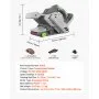 VEVOR 20V Max Cordless Belt Sander, 3" x 18" Belt Sander for Woodworking, 6 Variable Speeds Sanding Machine with 10PCS Sanding Belts, 2 Dust Bags & Vacuum Adapter (Battery NOT Included)
