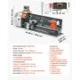 VEVOR Metal Lathe 10" x 30" 1100W Benchtop Lathe Machine with 2-Axis DRO, for Metalworking Turning, Linear Scale & Digital Readout, Reversible Direction, Variable Speed 3000 RPM Max, with Metal Gears