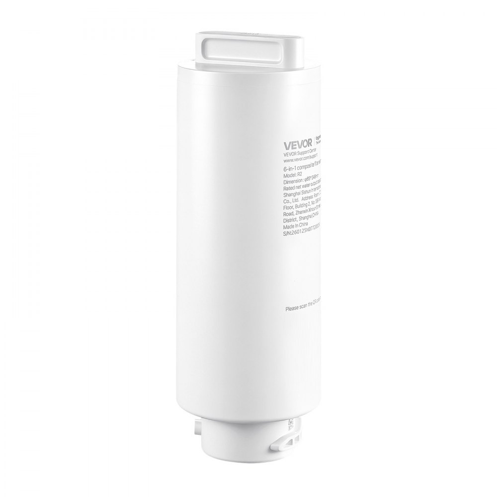 VEVOR 6-Stage RO Composite Filter – Reverse Osmosis Water Filter Cartridge Replacement, Blocks Impurities & Adsorbs Odors, Compatible with VEVOR X811B Ice Maker Water Dispenser