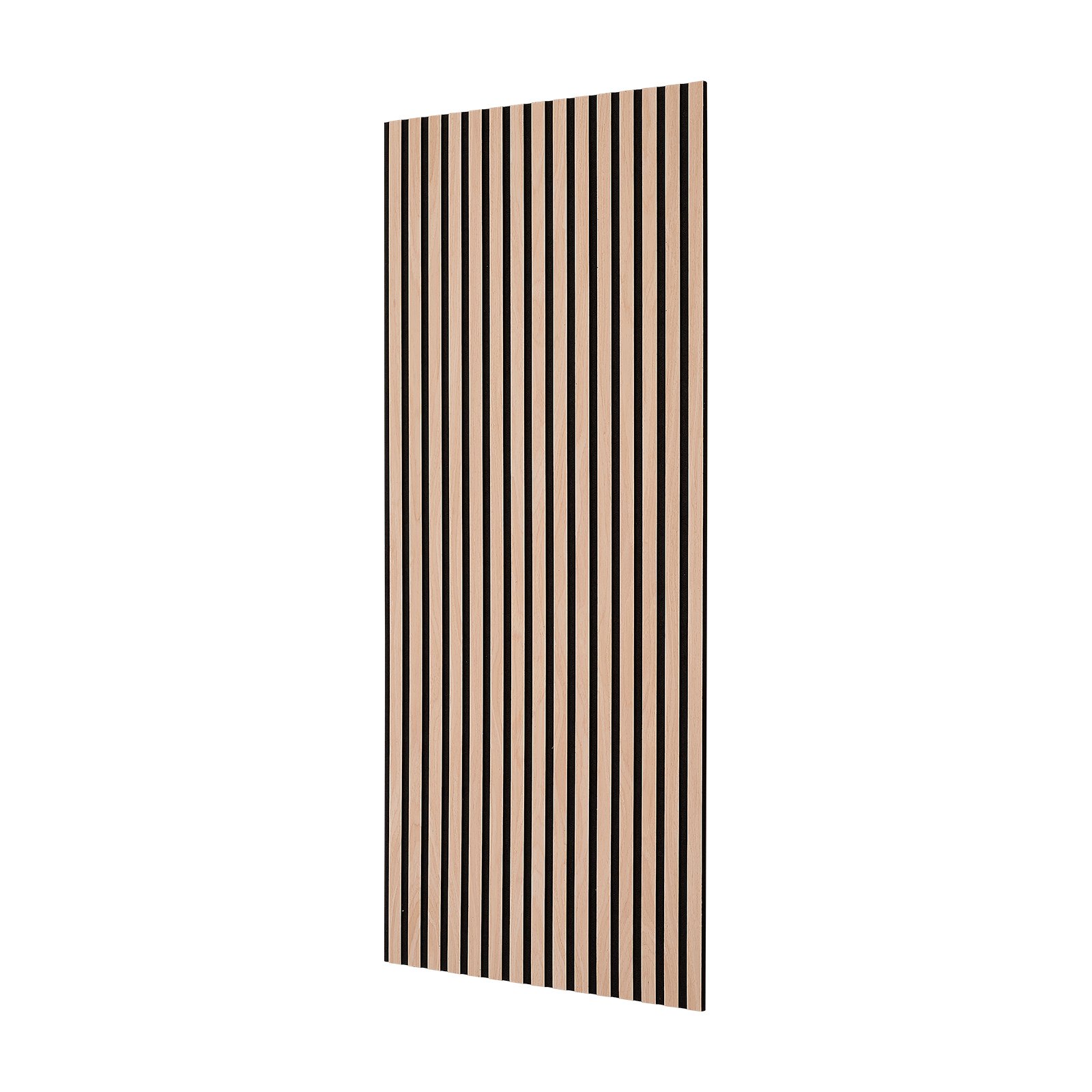 VEVOR Wood Wall Panels, 1200 x 600 mm, Oak Acoustic Slat Panels, Sound Absorbing for Living Rooms, Bedrooms, Offices, and Studios, Interior Wall Decor, PET Construction, Screw Kit, 8-Pack