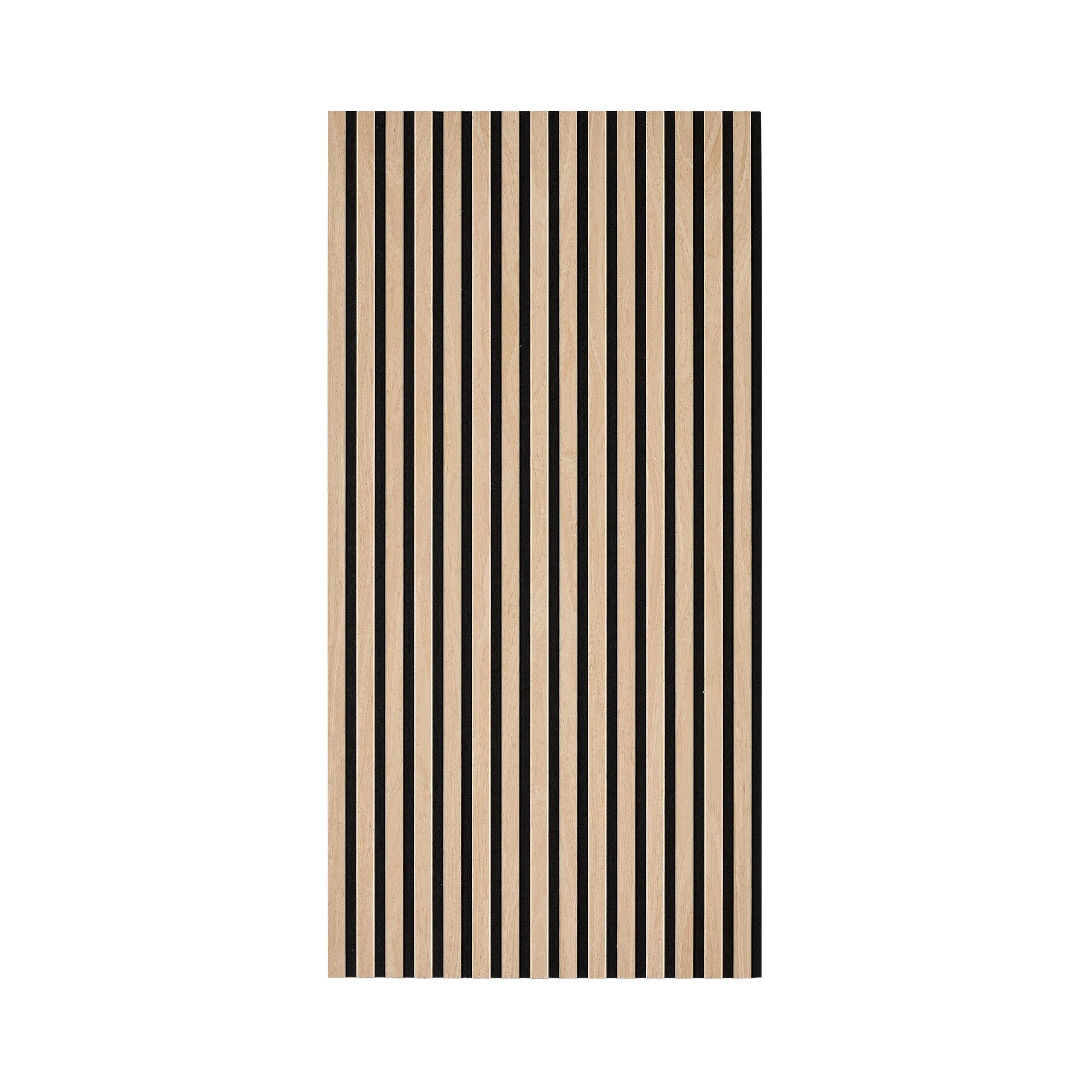 VEVOR Wood Wall Panels, 1200 x 600 mm, Oak Acoustic Slat Panels, Sound Absorbing for Living Rooms, Bedrooms, Offices, and Studios, Interior Wall Decor, PET Construction, Screw Kit, 8-Pack