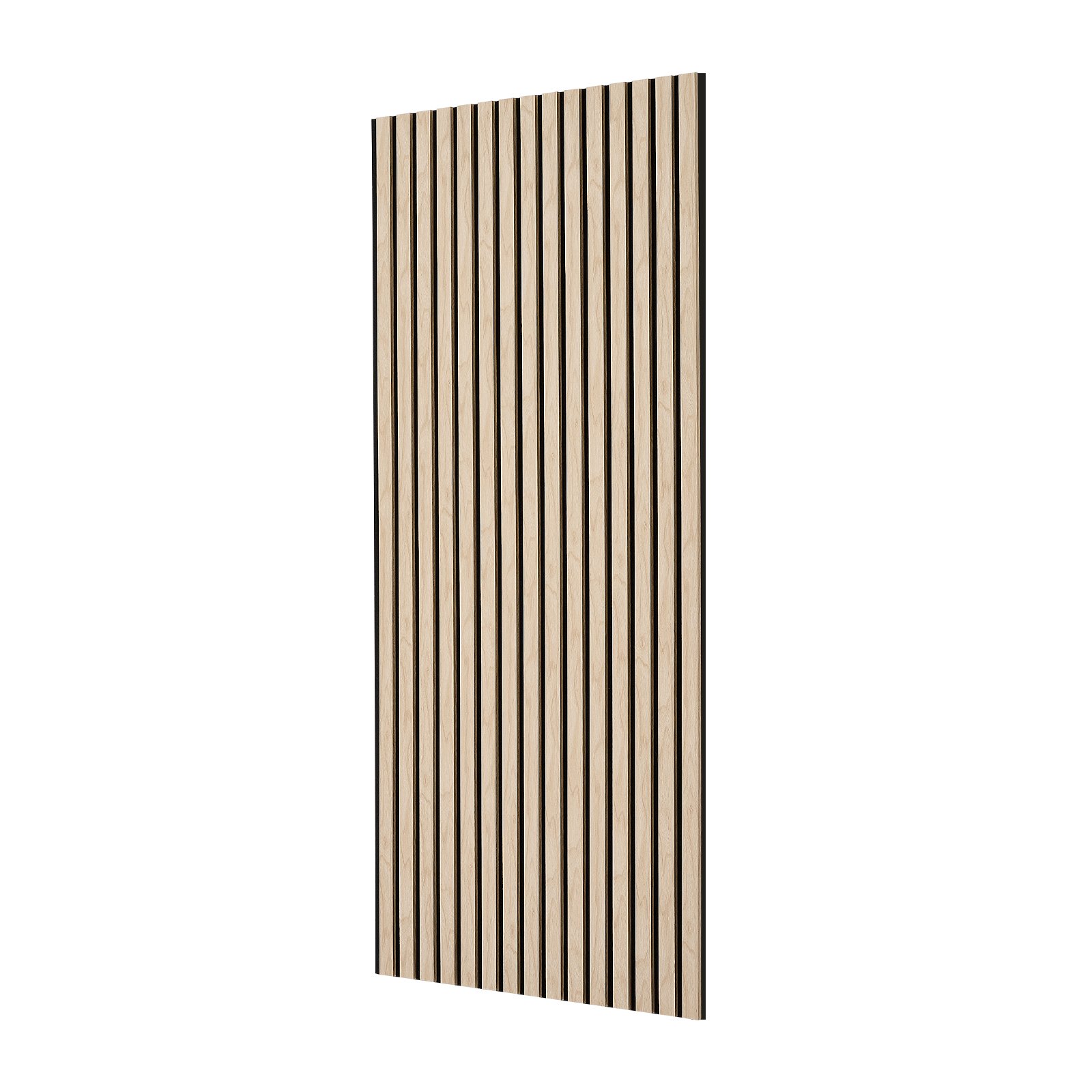 VEVOR Wood Wall Panels, 1200 x 600 mm, Acoustic Slat Panels, Oak Finish, Sound Absorbing for Living Rooms, Bedrooms, Offices, Studios, Interior Wall Decor, MDF & PET Construction, Screw Kit, 6-Pack