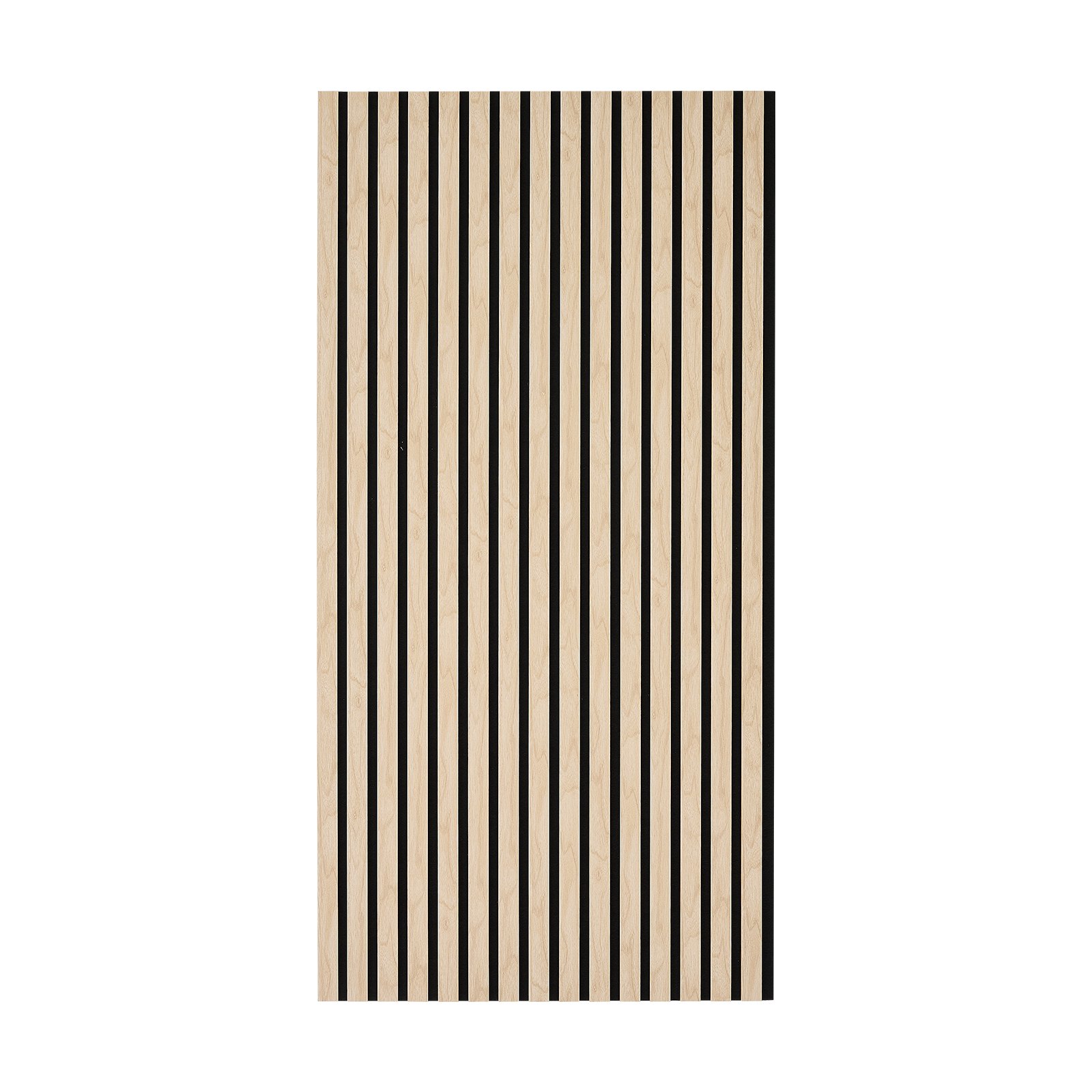 VEVOR Wood Wall Panels, 1200 x 600 mm, Acoustic Slat Panels, Oak Finish, Sound Absorbing for Living Rooms, Bedrooms, Offices, Studios, Interior Wall Decor, MDF & PET Construction, Screw Kit, 6-Pack
