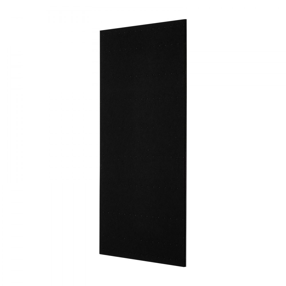 VEVOR Wood Wall Panels, 1200 x 600 mm, Acoustic Slat Panels, Black Oak, Sound Absorbing for Living Rooms, Bedrooms, Offices, Studios, Interior Wall Decor, MDF & PET Construction, Screw Kit, 6-Pack