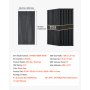 VEVOR Wood Wall Panels, 1200 x 600 mm, Acoustic Slat Panels, Black Oak, Sound Absorbing for Living Rooms, Bedrooms, Offices, Studios, Interior Wall Decor, MDF & PET Construction, Screw Kit, 6-Pack