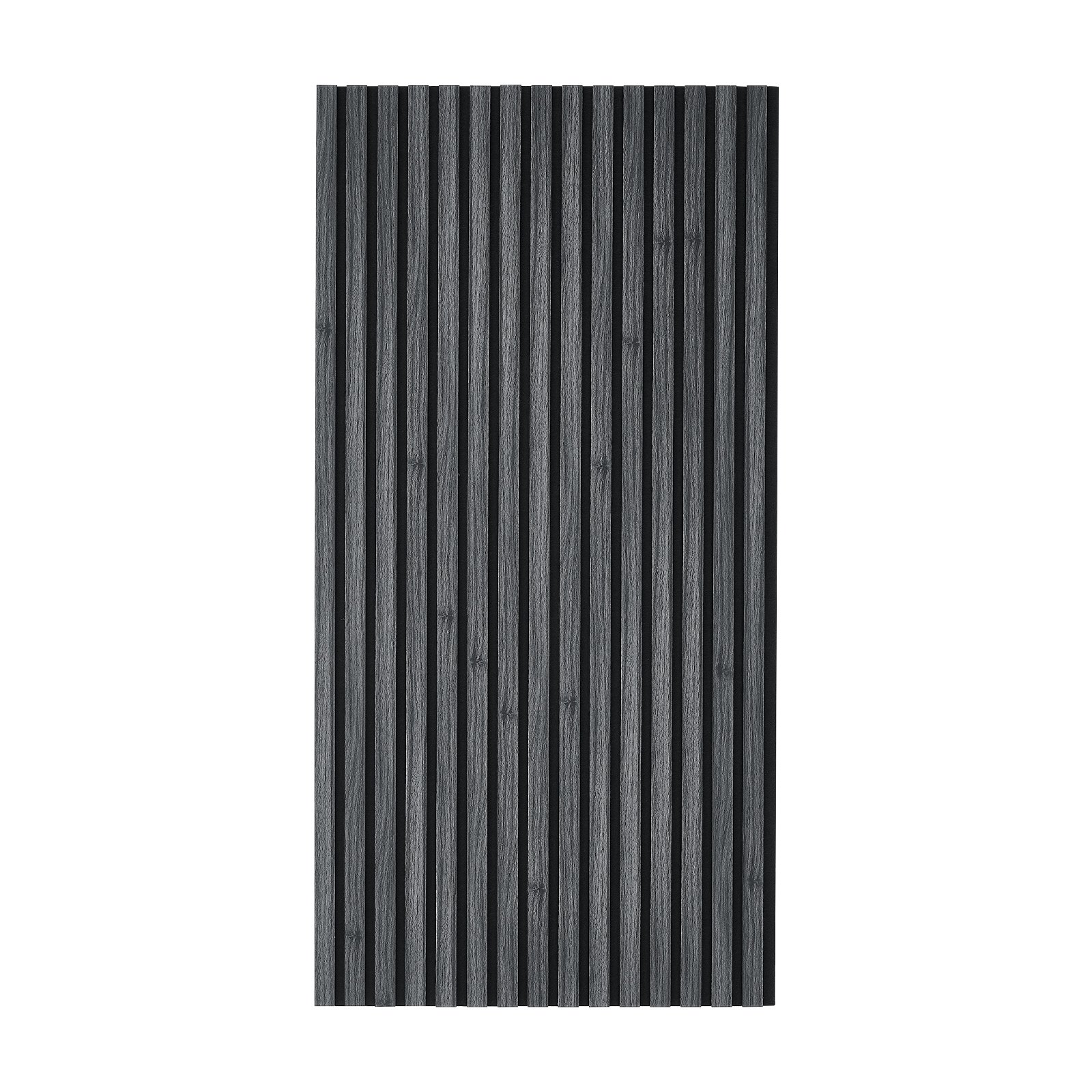VEVOR Wood Wall Panels, 1200 x 600 mm, Acoustic Slat Panels, Black Oak, Sound Absorbing for Living Rooms, Bedrooms, Offices, Studios, Interior Wall Decor, MDF & PET Construction, Screw Kit, 6-Pack