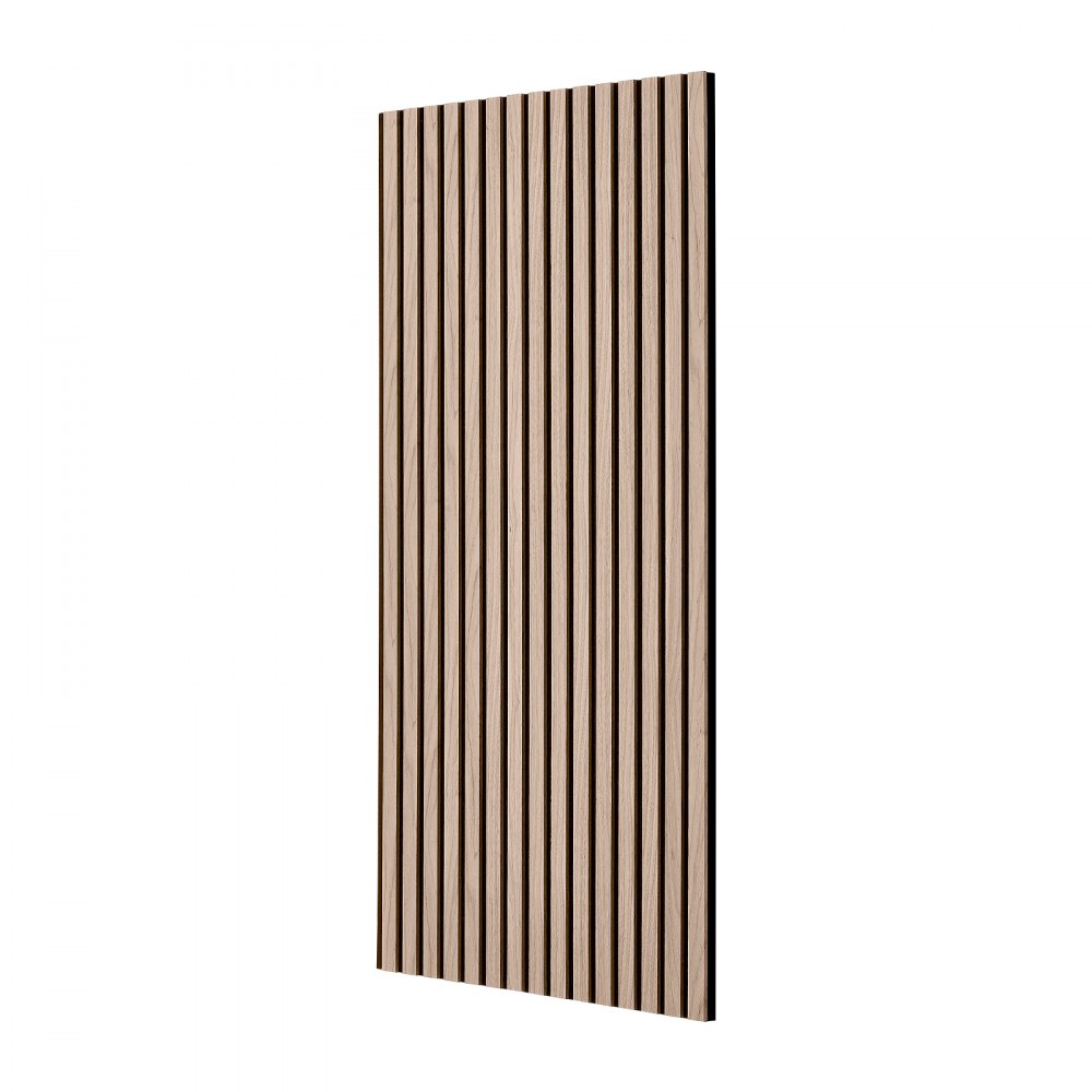 VEVOR Wood Wall Panels, 1200 x 600 mm, Acoustic Slat Panels, Walnut, Sound Absorbing for Living Rooms, Bedrooms, Offices, Studios, Interior Wall Decor, MDF & PET Construction, Screw Kit, 6-Pack