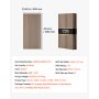 VEVOR Wood Wall Panels, 1200 x 600 mm, Acoustic Slat Panels, Walnut, Sound Absorbing for Living Rooms, Bedrooms, Offices, Studios, Interior Wall Decor, MDF & PET Construction, Screw Kit, 6-Pack