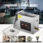 VEVOR Ultrasonic Cleaner with Digital Timer & Heater, Professional Ultra Sonic Jewelry Cleaner, Stainless Steel Heated Cleaning Machine for Glasses Watch Rings Small Parts Circuit Board (6L)