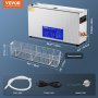 VEVOR 10L Ultrasonic Gun Cleaner 300W Ultra Sonic Cleaner Timer Heater Basket