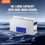 VEVOR 10L Ultrasonic Gun Cleaner 300W Ultra Sonic Cleaner Timer Heater Basket