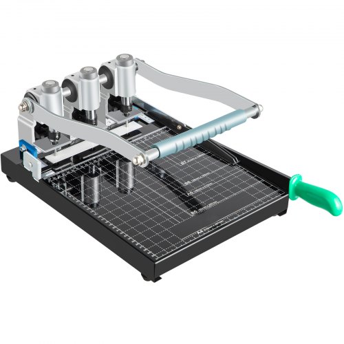 VEVOR Heavy Duty Hole Punch 3-Hole 300 Sheet Capacity Heavy Duty Paper Punch 1.38"/35 mm Thickness Hole Puncher High Capacity Steel Drill with Cutter Heavy Duty Punches for Paper Tags Invoices Files