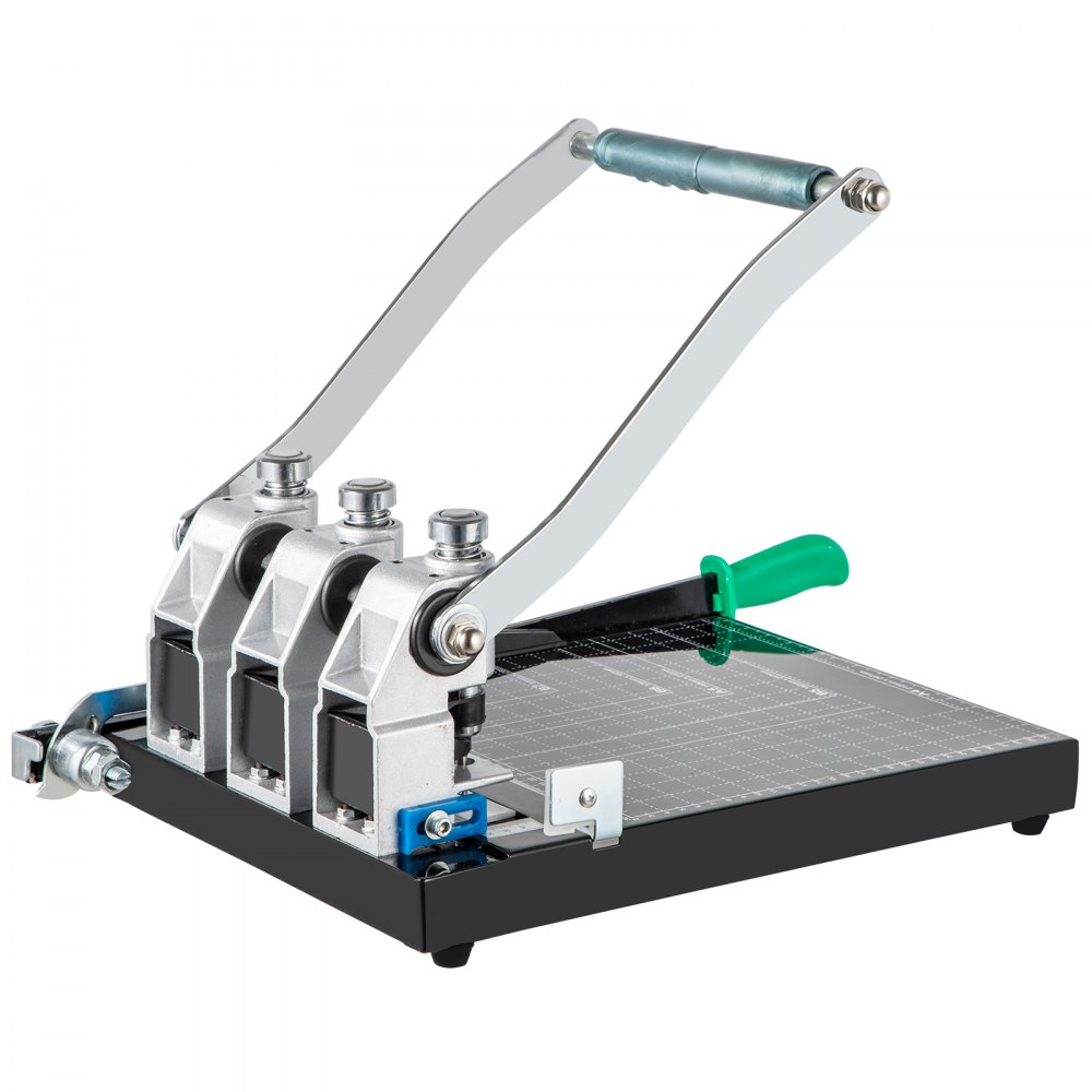 VEVOR Heavy Duty Hole Punch 3-Hole 300 Sheet Capacity Heavy Duty Paper Punch 1.38"/35 mm Thickness Hole Puncher High Capacity Steel Drill with Cutter Heavy Duty Punches for Paper Tags Invoices Files