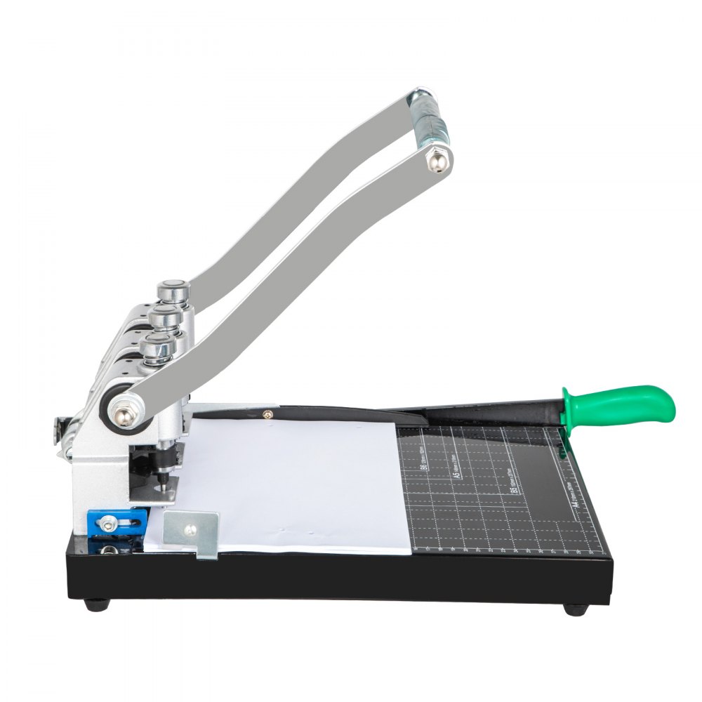 VEVOR Heavy Duty Hole Punch 3-Hole 300 Sheet Capacity Heavy Duty Paper Punch 1.38"/35 mm Thickness Hole Puncher High Capacity Steel Drill with Cutter Heavy Duty Punches for Paper Tags Invoices Files