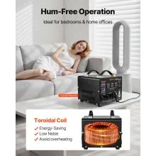 VEVOR Voltage Converter Transformer 5000VA Step Up/Down 110 to 220V/220 to 110V