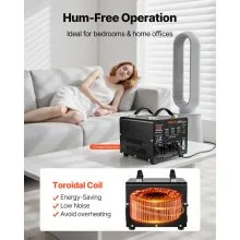 VEVOR Voltage Converter Transformer 3000VA Step Up/Down 110 to 220V/220 to 110V