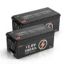 2 Pack 12V 280Ah Deep Cycle LiFePO4 Battery BMS Lithium Iron Phosphate Battery
