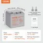 VEVOR Rechargeable AGM Marine Battery, 12V 40AH, with 400A Discharge Current, Ideal for Mobility Scooters, Electric Wheelchairs, Go-Karts, and e-Bikes