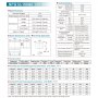 VEVOR deep cycle battery specifications, dimensions, terminal types, and discharge characteristics detailed in chart.