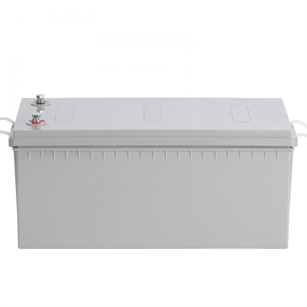 VEVOR Rechargeable AGM Marine Battery, 12V 200 AH, Designed for RV Solar Marine Off-Grid Use, UPS Backup, with a Self-Discharge Rate, 1400A Current