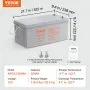 VEVOR Rechargeable AGM Marine Battery, 12V 200 AH, Designed for RV Solar Marine Off-Grid Use, UPS Backup, with a Self-Discharge Rate, 1400A Current