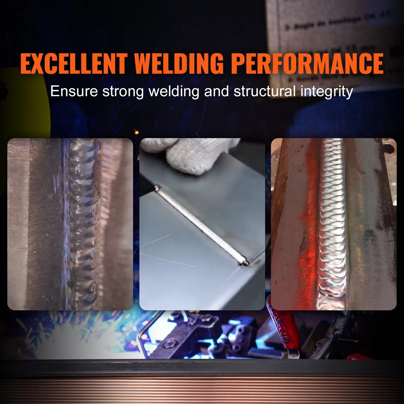 excellent welding performance using VEVOR mig welding wire for strong welds and structural integrity.