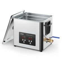 VEVOR 10L Ultrasonic Cleaner, Professional Ultrasonic Cleaner Machine with Cleaning Basket & Digital Display, 180W Stainless Steel 40kHz Cleaning Machine for Watches, Razors, Jewelry, Coins, and More