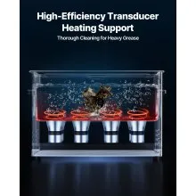 VEVOR 30L Ultrasonic Cleaner, Professional Ultrasonic Cleaner Machine with Cleaning Basket & Digital Display, 480W Stainless Steel 40kHz Industrial Cleaning Machine for Parts, Carburetors, Instruments