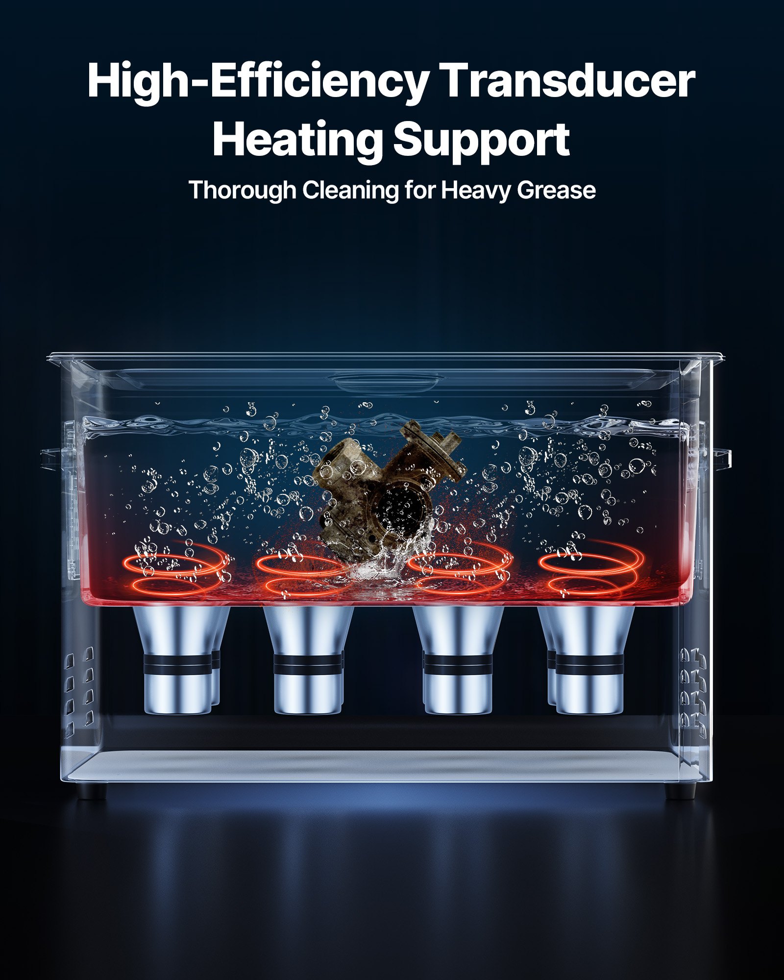 VEVOR 30L Ultrasonic Cleaner, Professional Ultrasonic Cleaner Machine with Cleaning Basket & Digital Display, 480W Stainless Steel 40kHz Industrial Cleaning Machine for Parts, Carburetors, Instruments