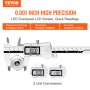 VEVOR 6”150mm Digital Caliper Vernier Micrometer Ruler ABS Zero Setting Feature