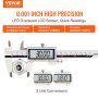 VEVOR 6”150mm digitális tolómérő LCD elektronikus nóniusz mikrométeres mérővonalzó