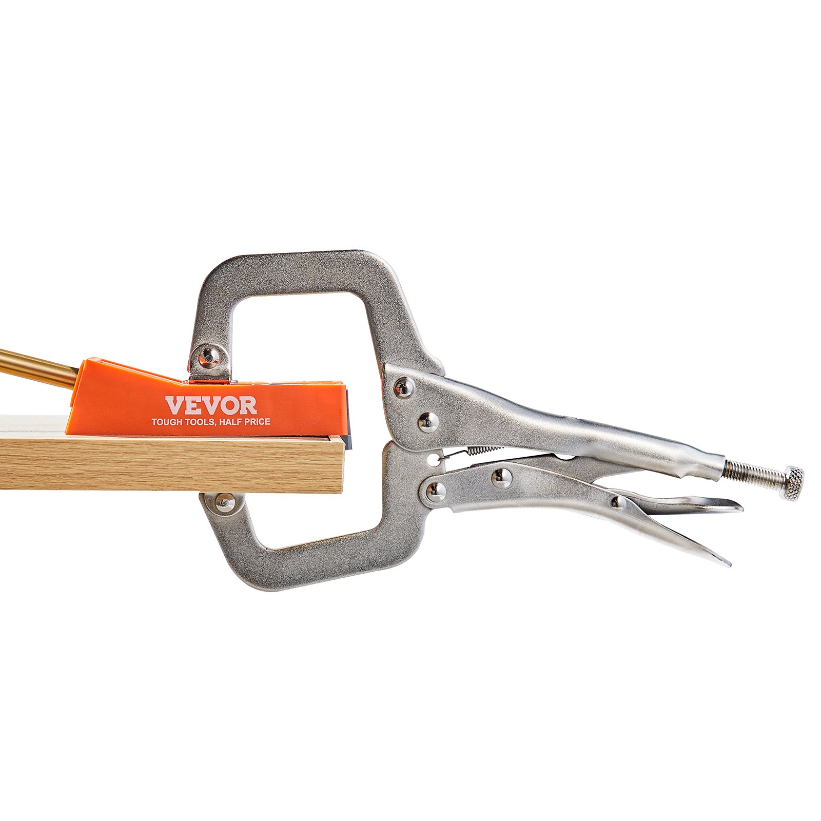 VEVOR Pocket Hole Jig, 56 Pcs Mini Jig Pocket Hole System with 9" C-clamp, Step Drill, Wrench, Drill Stop Ring, Square Drive Bit, and Screws, for DIY Carpentry Projects