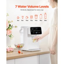 Countertop Instant Hot Water Dispenser with 7 Temps 7 Volumes 118oz Tank