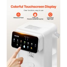 Countertop Instant Hot Water Dispenser with 7 Temps 7 Volumes 118oz Tank