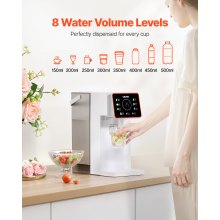 Countertop Instant Hot Water Dispenser with 6 Temps 7 Volumes 101oz Tank