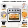 Vevor Convection Oven Air Fryer 7-in-1 Kitchen Oven 18qt 6 Slice4 Accessories