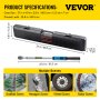 VEVOR Digital Torque Wrench, 1/2" Drive Electronic Torque Wrench, Torque Wrench Kit 12.5-250.7 ft-lb Torque Range Accurate to ±2%, Adjustable Torque Wrench w/ LED Display and Buzzer, Socket Set & Case