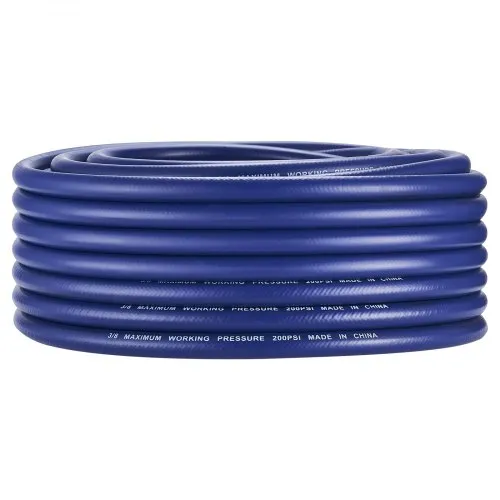 Tuyau D’air DYNAMIC POWER 3/8 X 50 Pieds – Kit De 10 Pièces, Rouge, Caoutchouc Premium